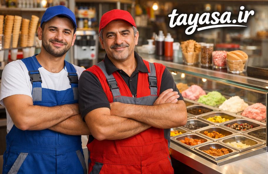 نمایندگی تاپینگ بستنی ایران صنعت در تهران